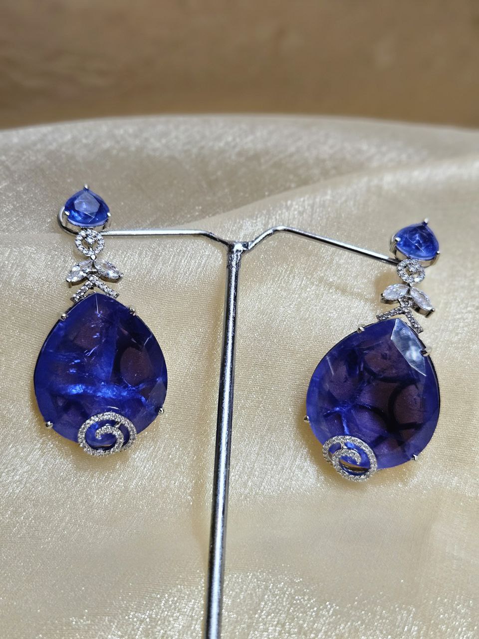 Premium Statement Overlay AD Earrings