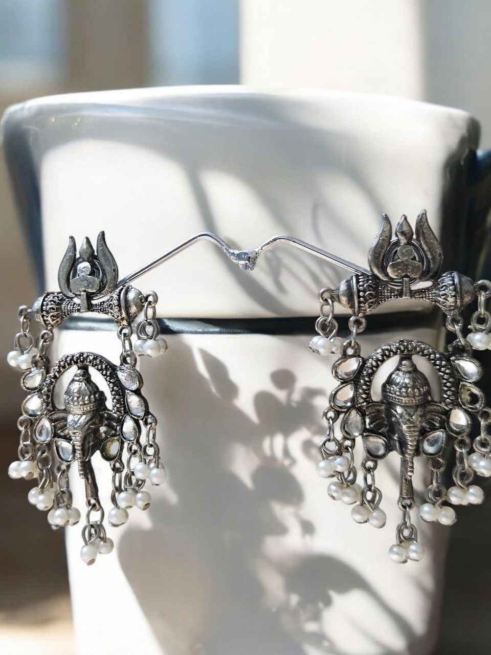 Myra Oxidized Earrings