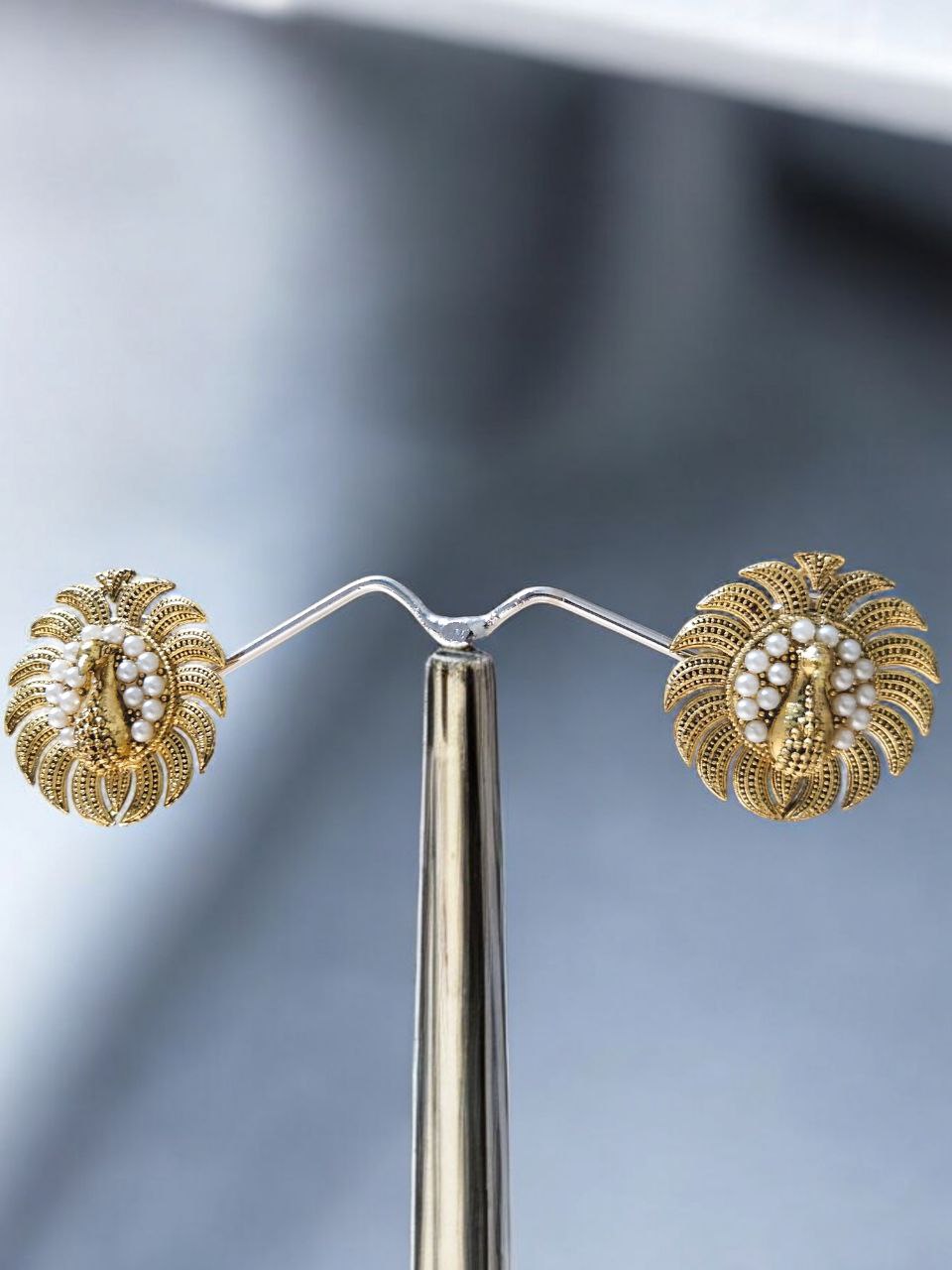 Tara Peacock Earrings