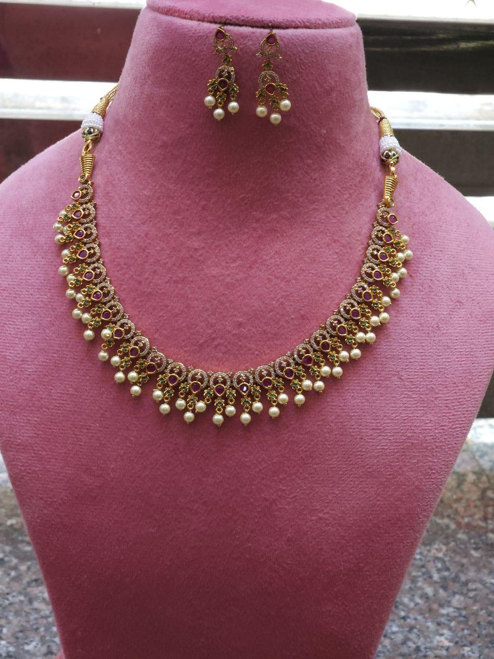 Premium Guttapusalu Temple Necklace