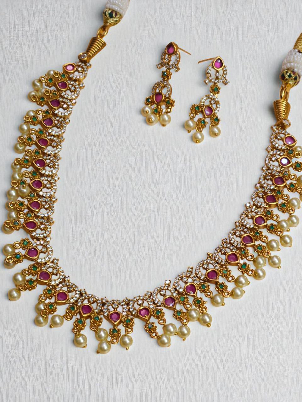 Premium Guttapusalu Temple Necklace