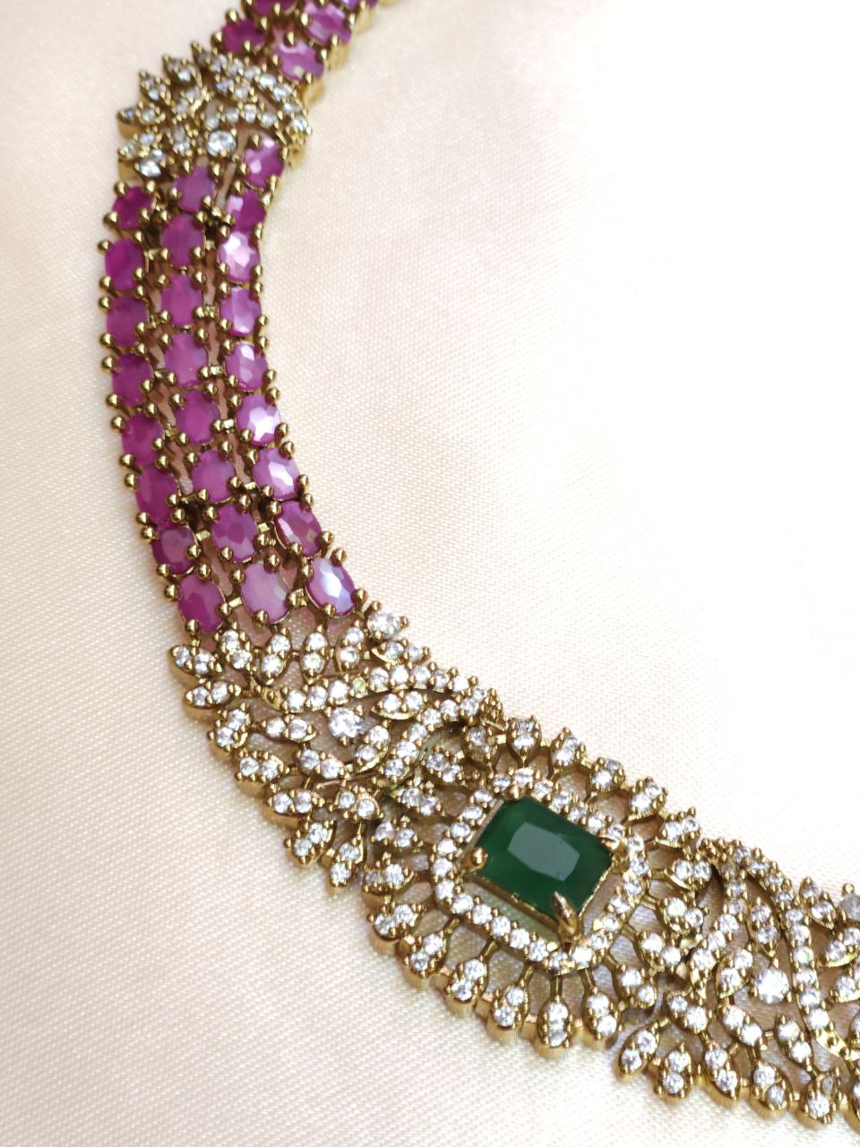 Premium Ruby Hasli Necklace