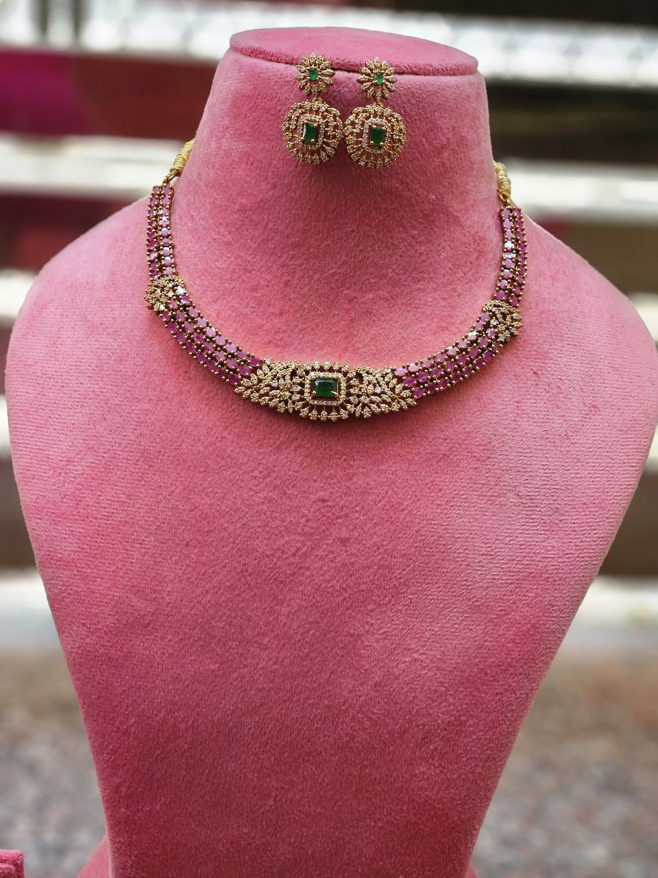 Premium Ruby Hasli Necklace
