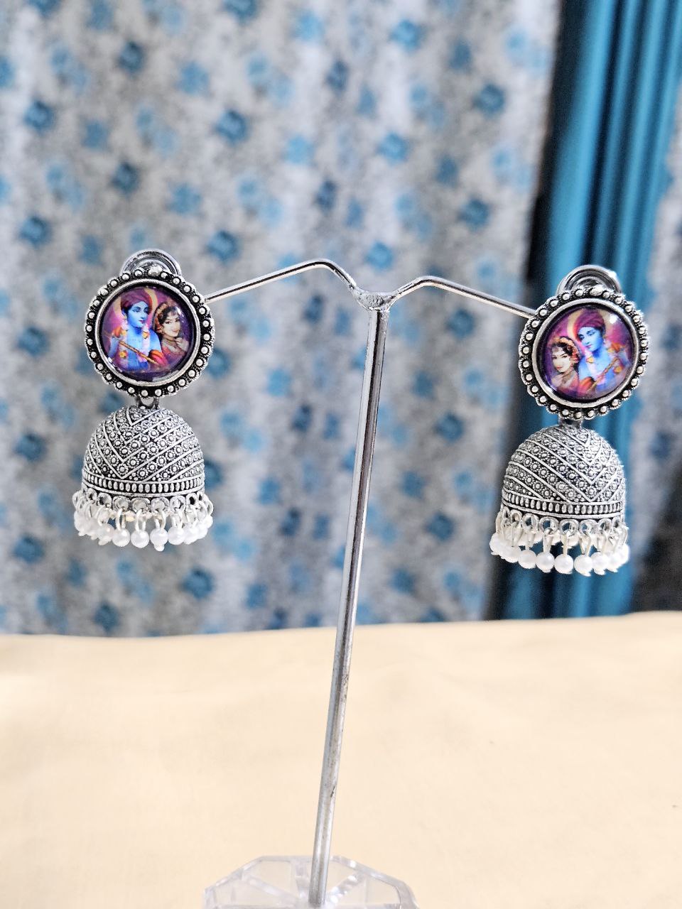 Radha Krishna Jhumkas