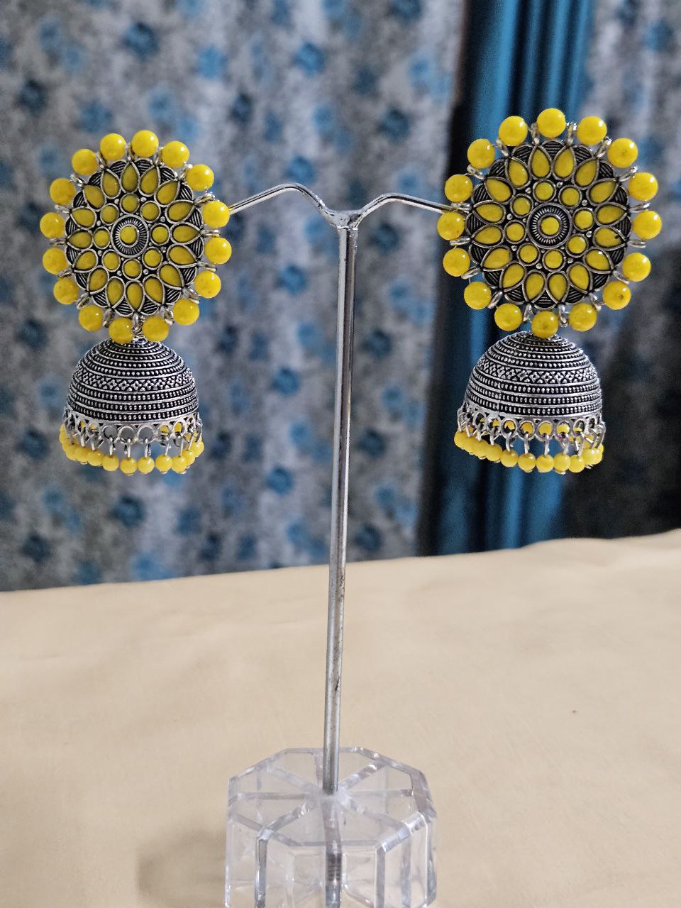 Ananya Yellow Jhumkas