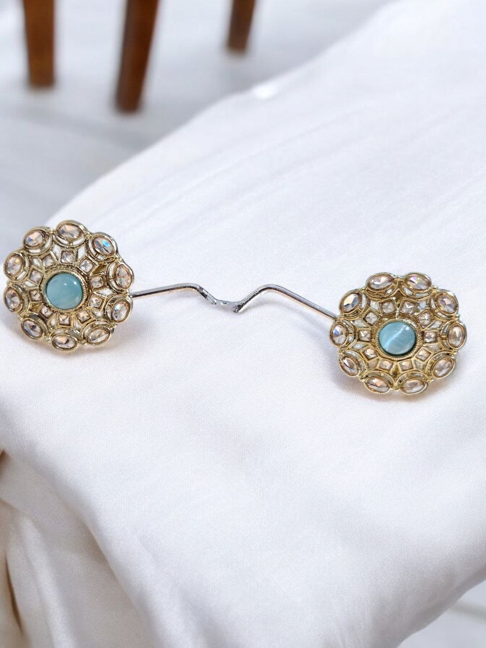 Blue Monalisa Stud Earrings