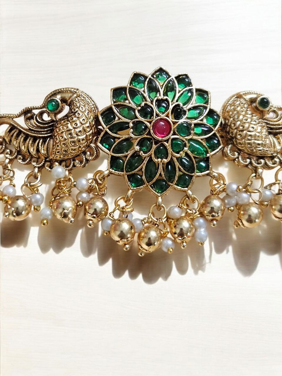 Oviya Peacock Choker