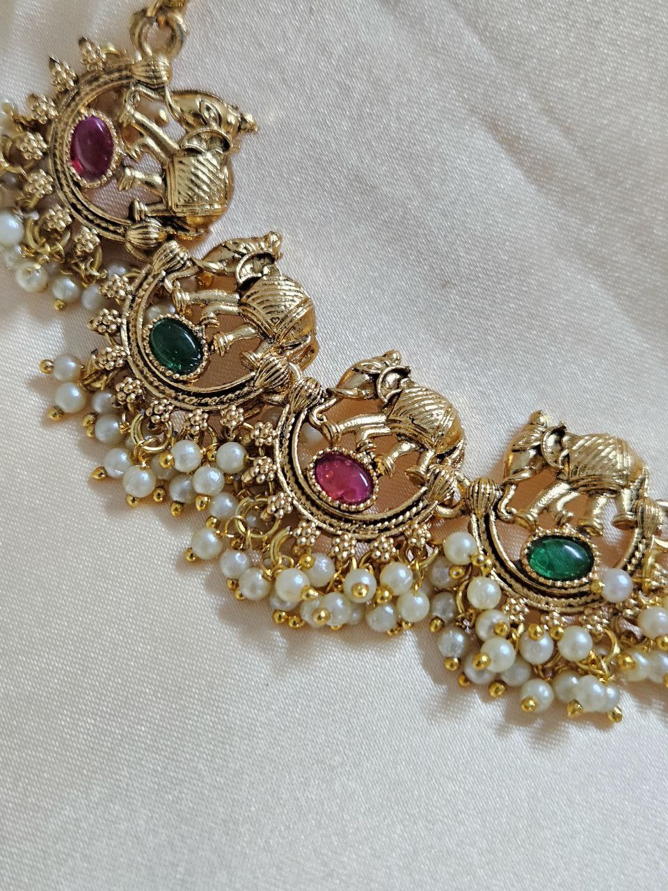 Gajraj Temple Necklace