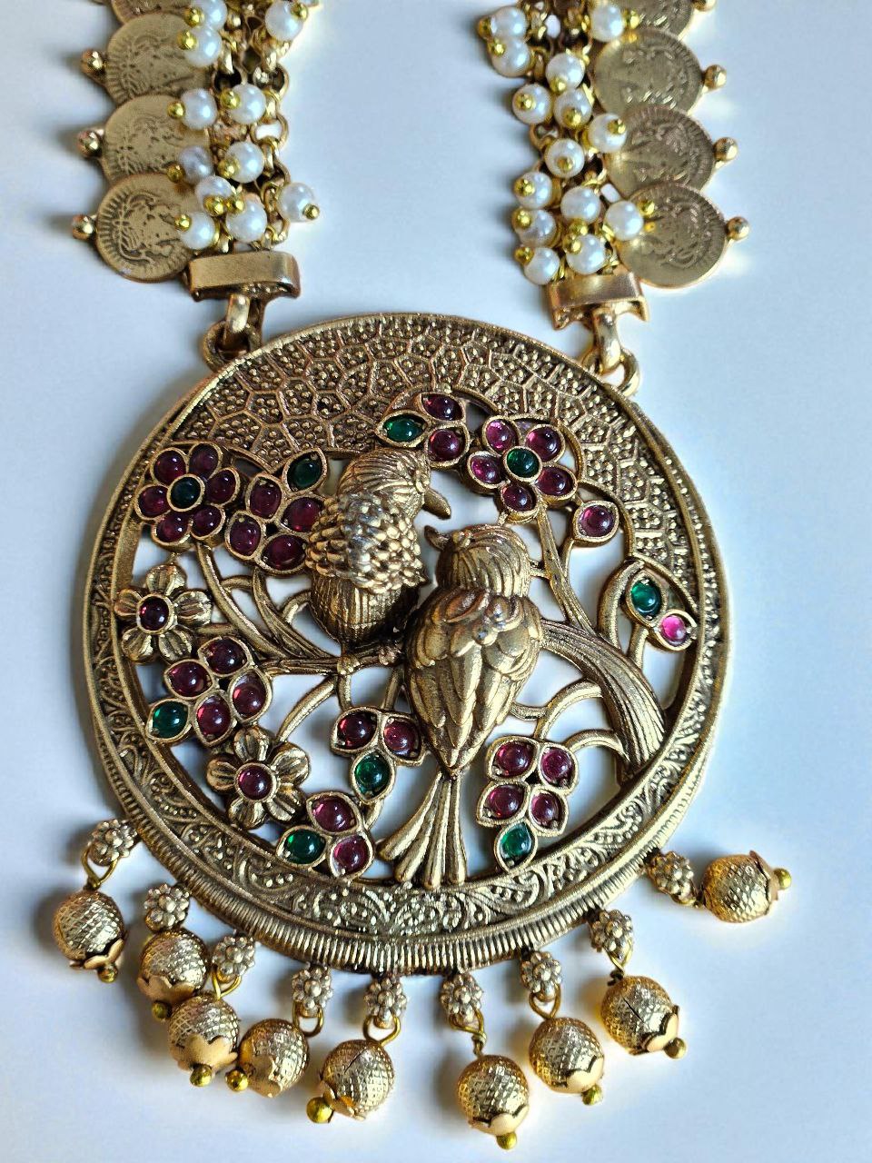 Premium Laxmi Coin Temple Necklace
