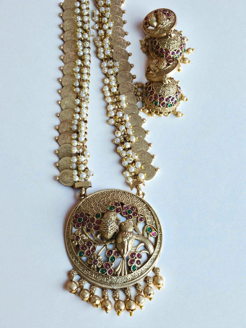 Premium Laxmi Coin Temple Necklace