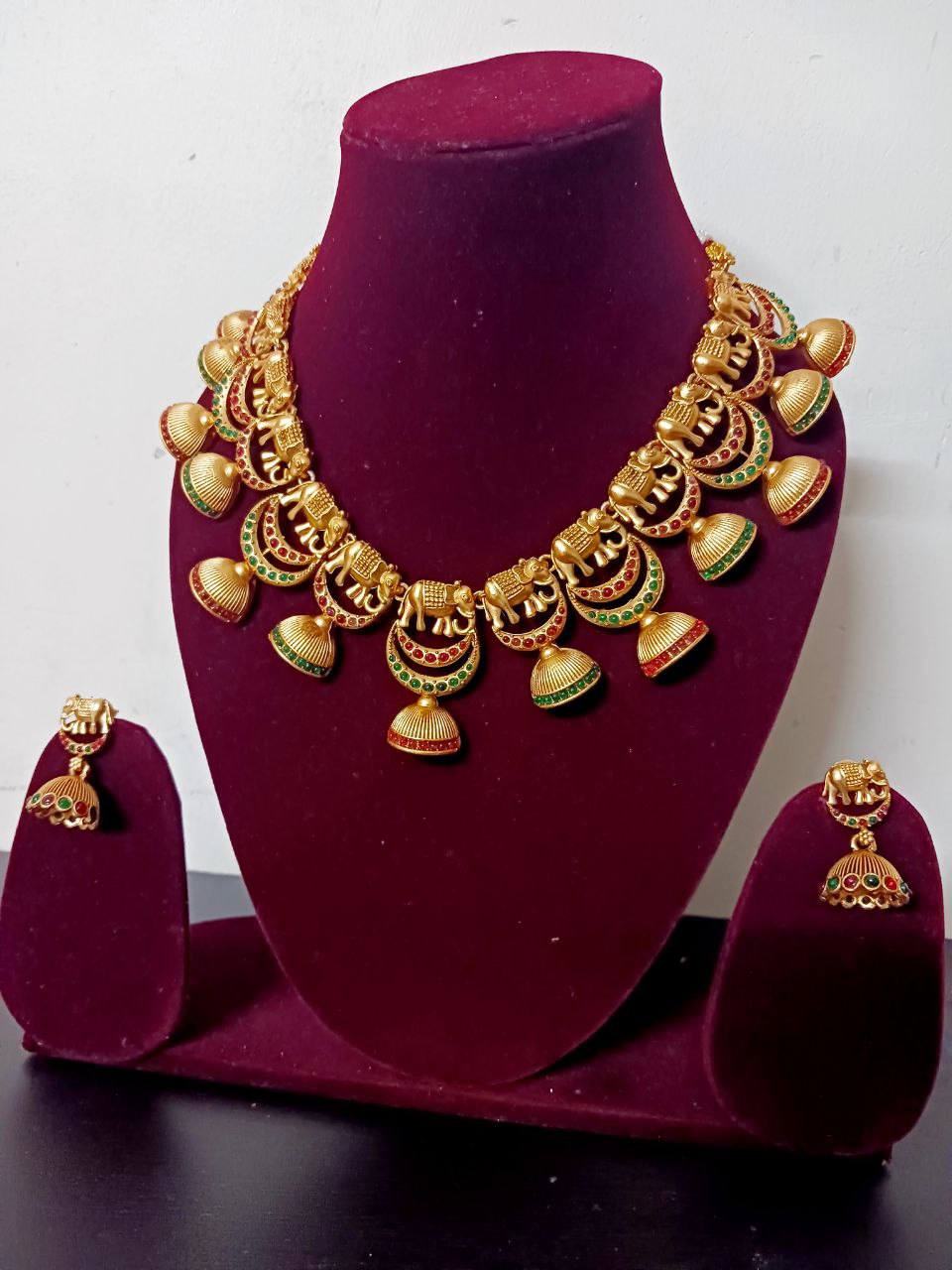 Diya Temple Necklace