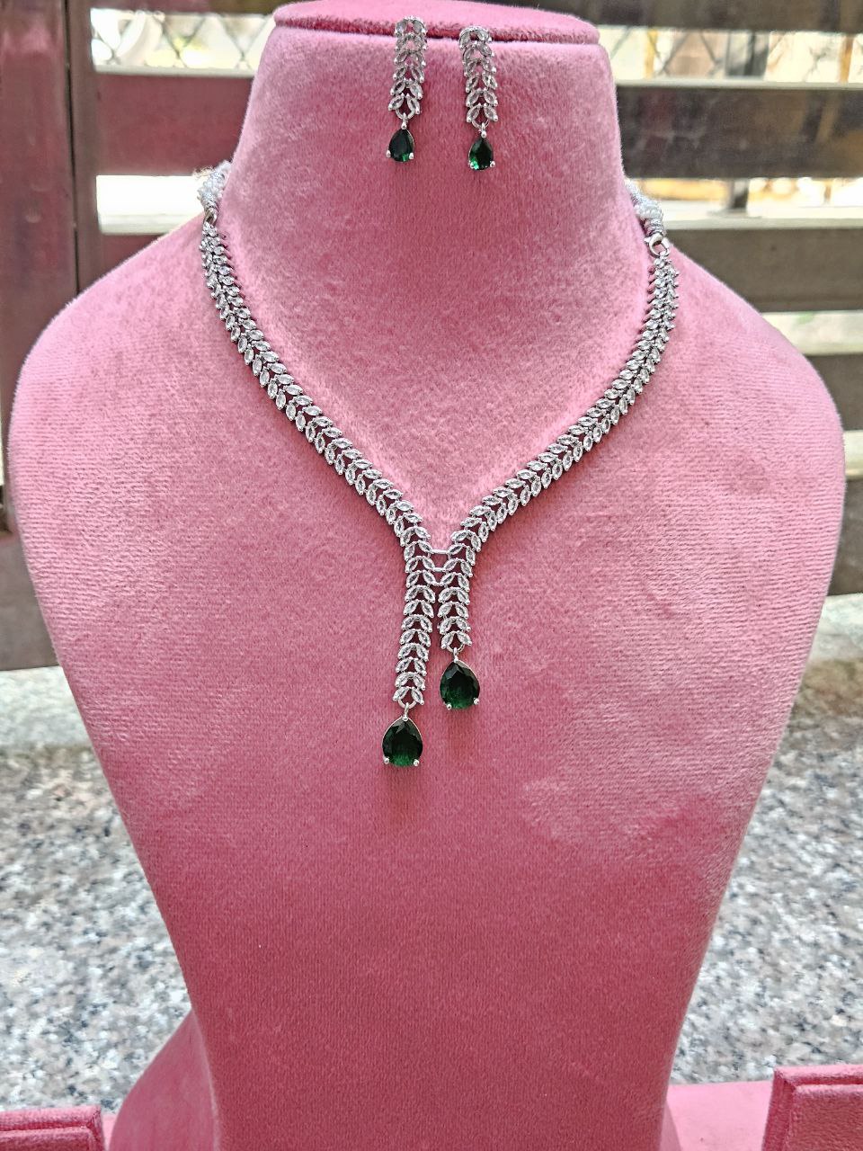 Green Tie AD Necklace