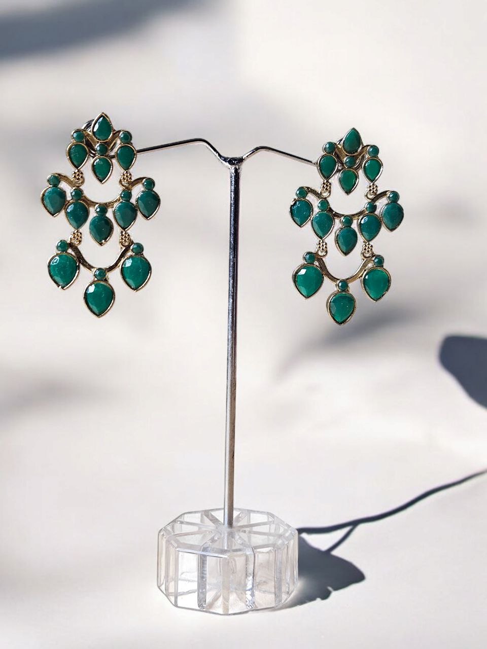 Emerald Green Danglers