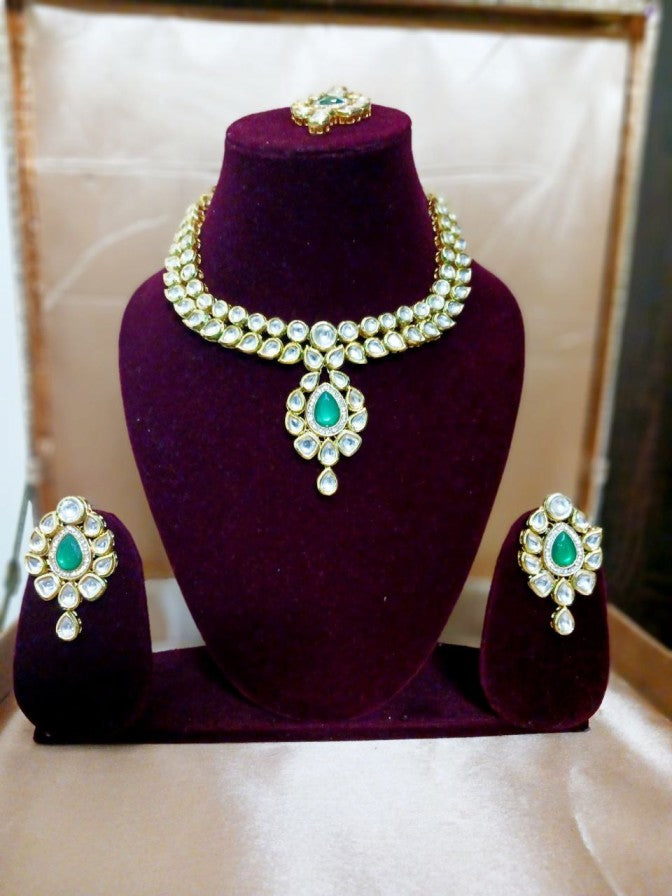 Merina kundan necklace