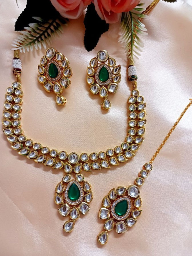 Merina kundan necklace