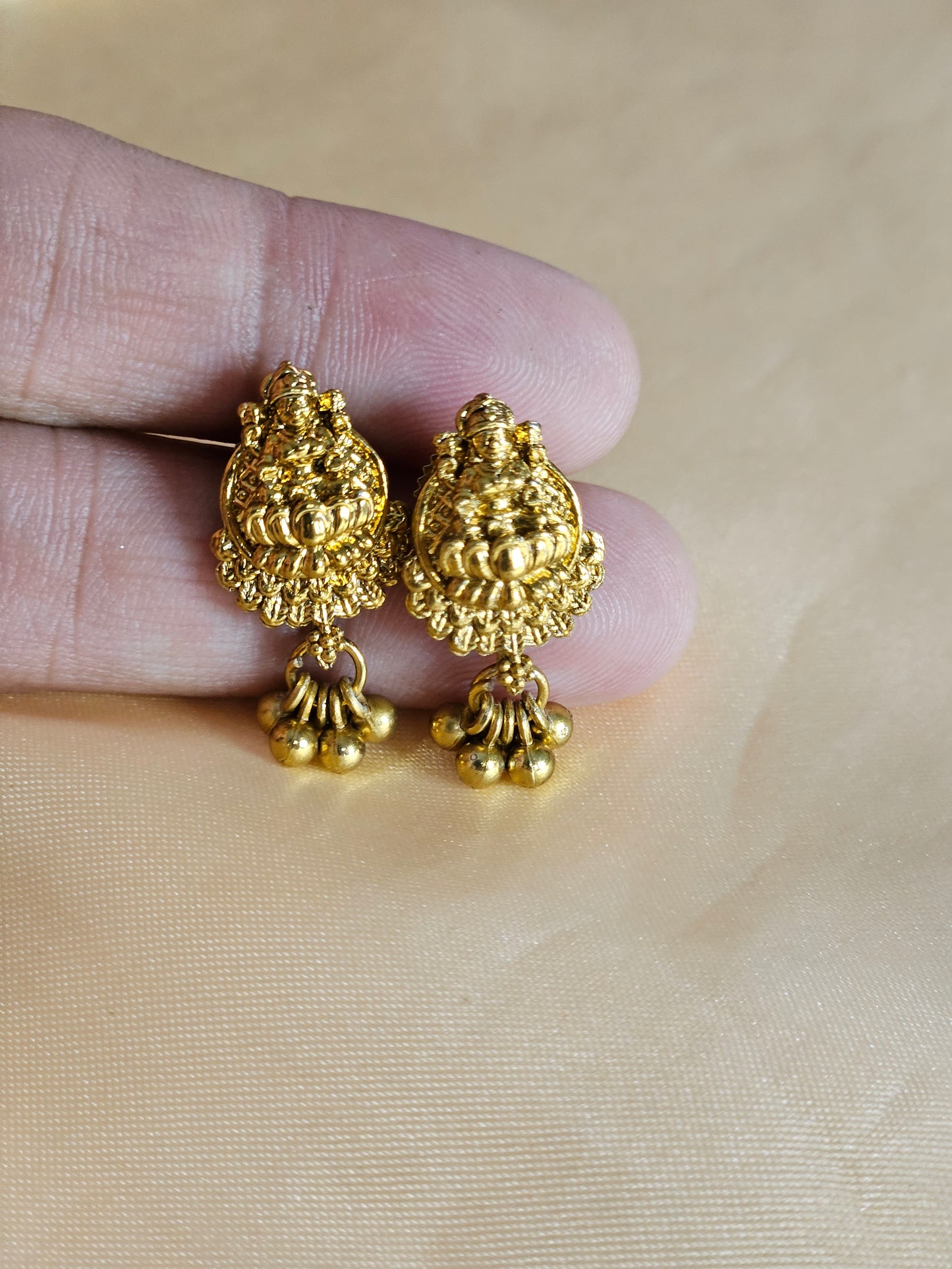 Green Laxmi Kanthi Ghungru Necklace