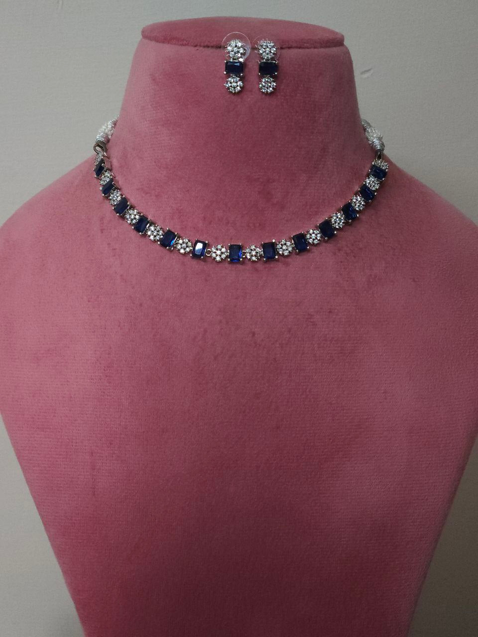 Premium Inc Blue Sleek AD Necklace