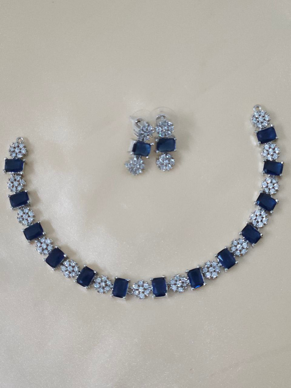 Premium Inc Blue Sleek AD Necklace