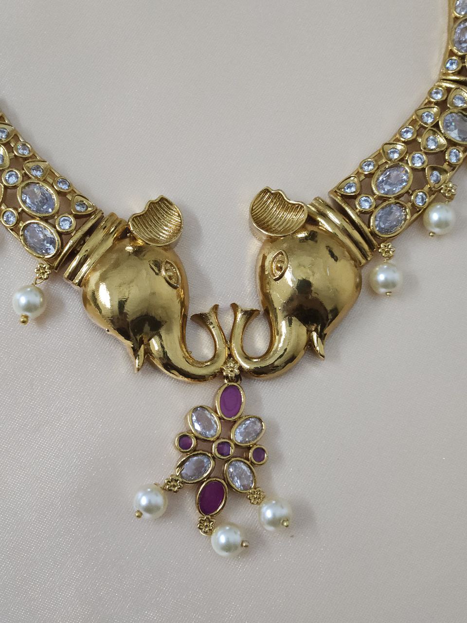 Premium Vinayak Heritage Moissanite Necklace