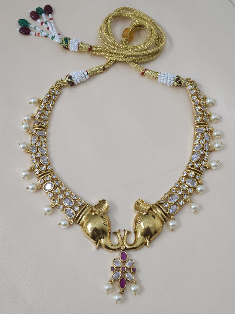 Premium Vinayak Heritage Moissanite Necklace