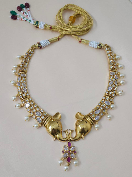 Premium Vinayak Heritage Moissanite Necklace