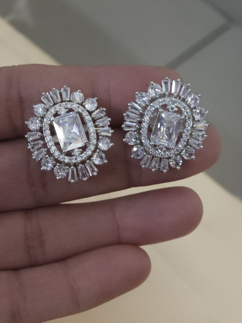 Silver Marcus AD Studs Earrings