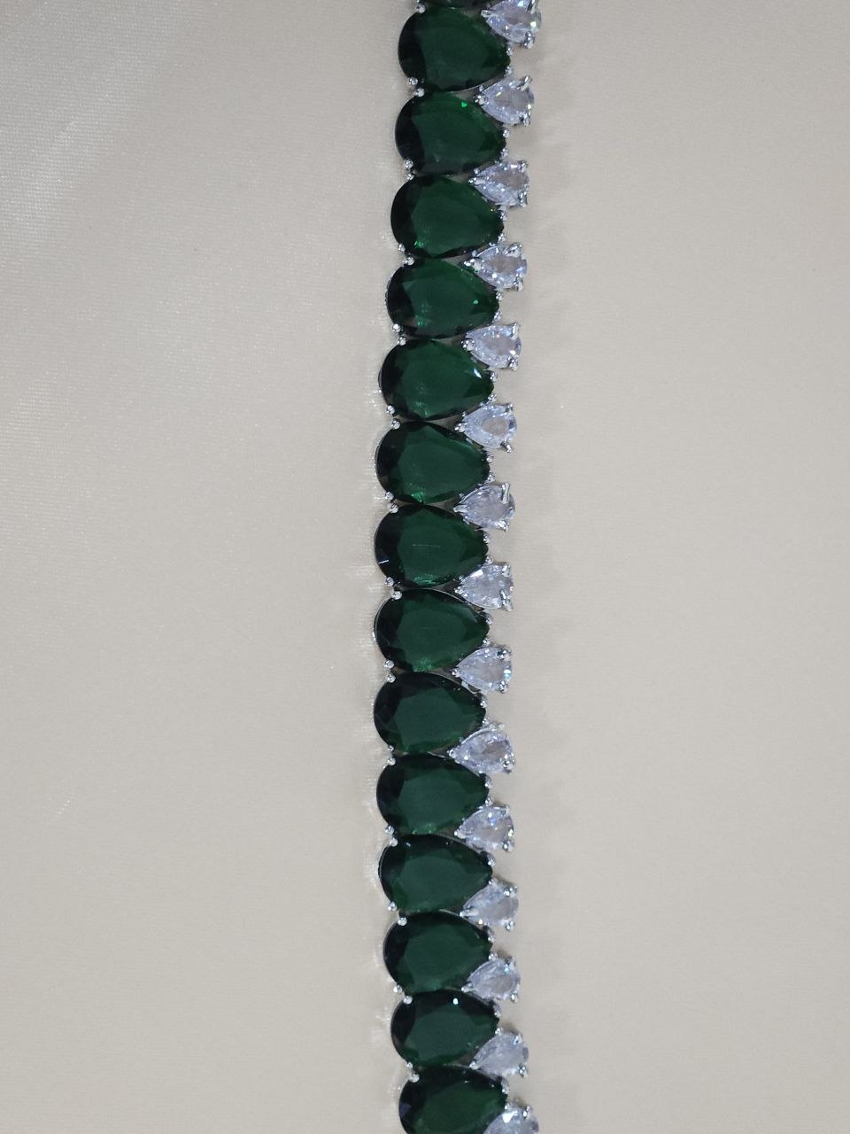 Green Drops Statement AD Necklace