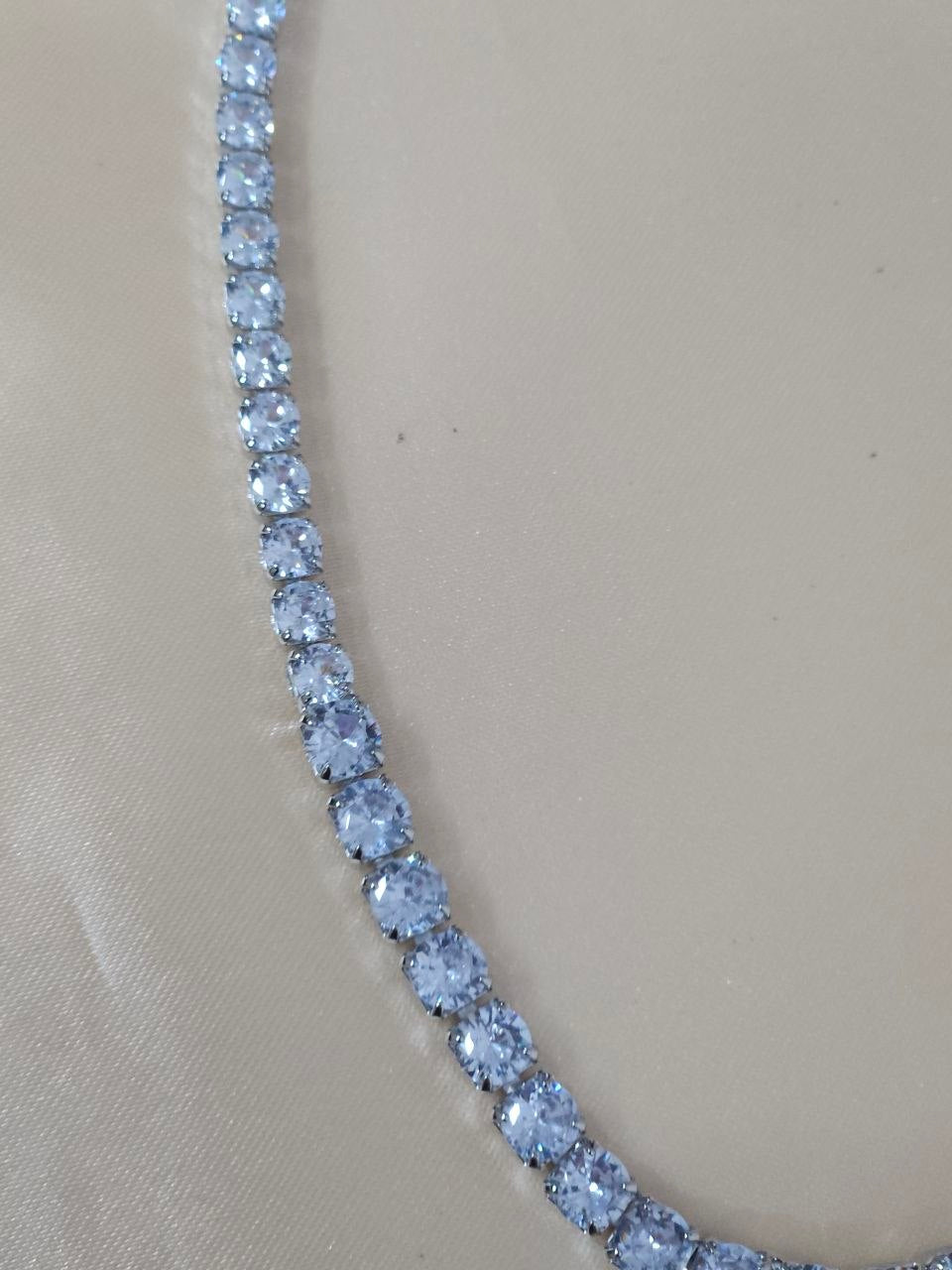 Square Purple AD Long Statement Necklace