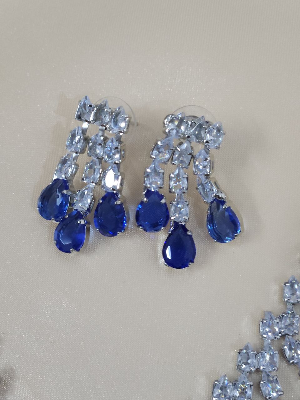 V-Neck Royal Blue AD Necklace