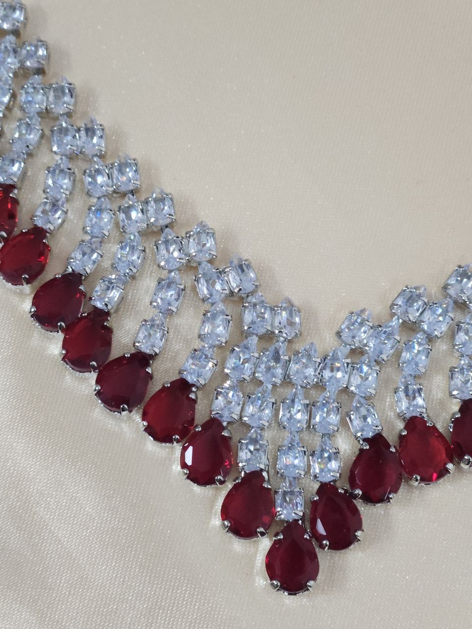 V-Neck Red AD Necklace