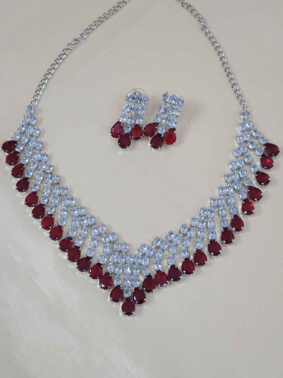 V-Neck Red AD Necklace