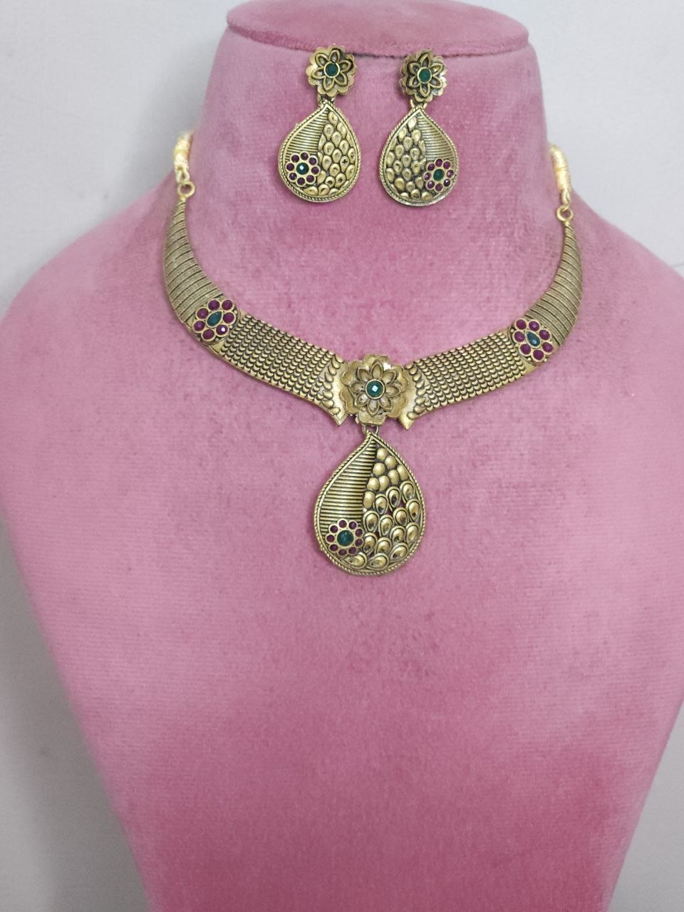 Antique Gold Statement Necklace