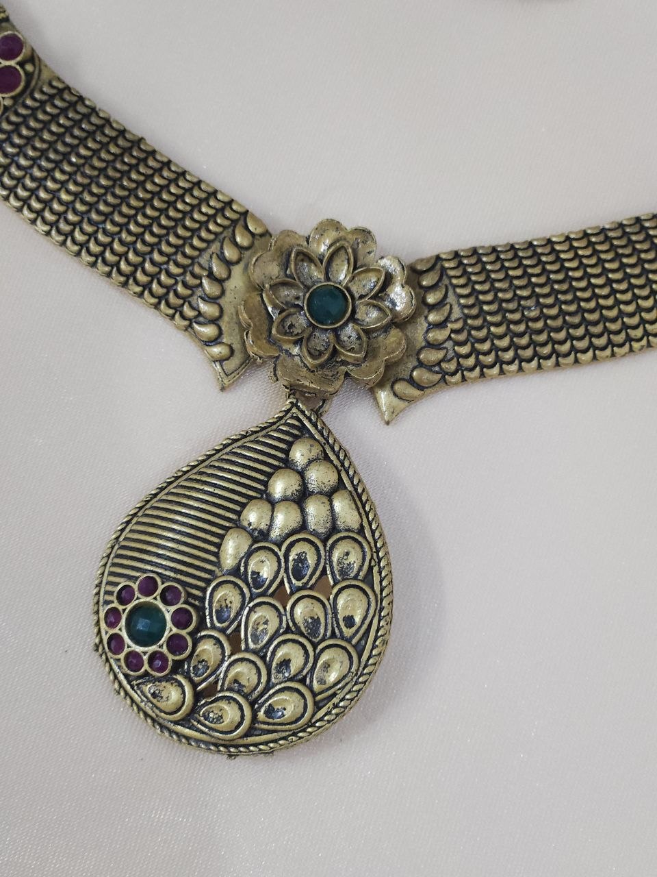 Antique Gold Statement Necklace