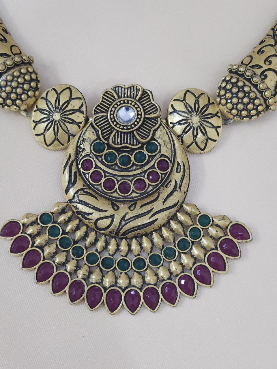Antique Gold Statement Necklace