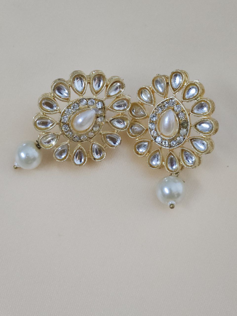 White Pearl Multi Strings Choker Necklace