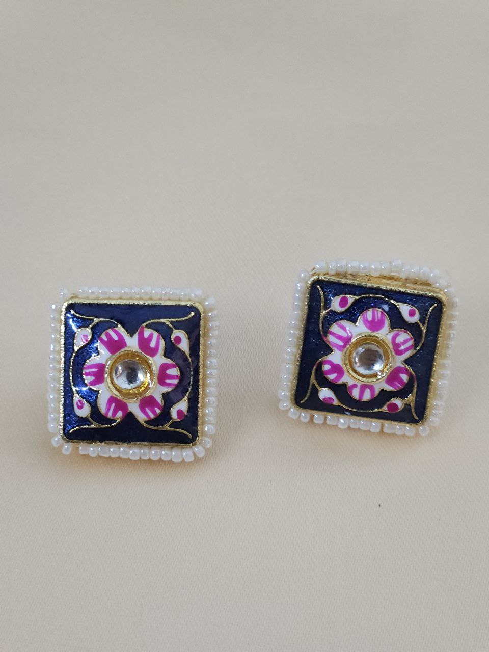 Bajri Moti Purple Choker Necklace