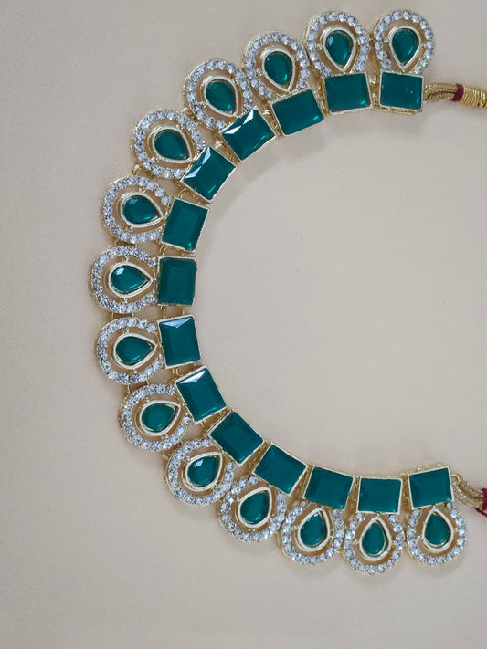 Emerald Green Stone Necklace