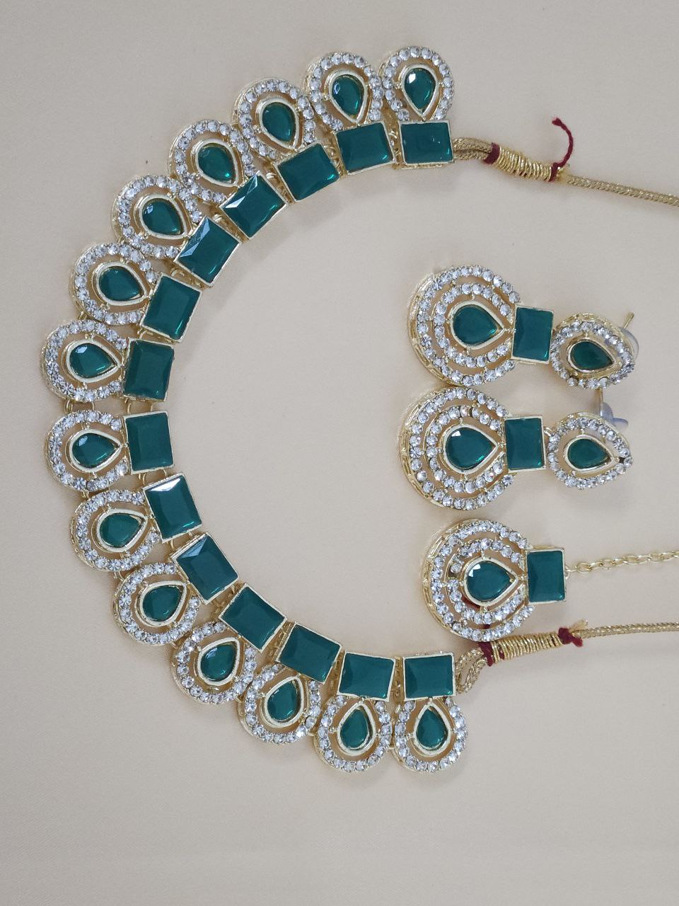 Emerald Green Stone Necklace
