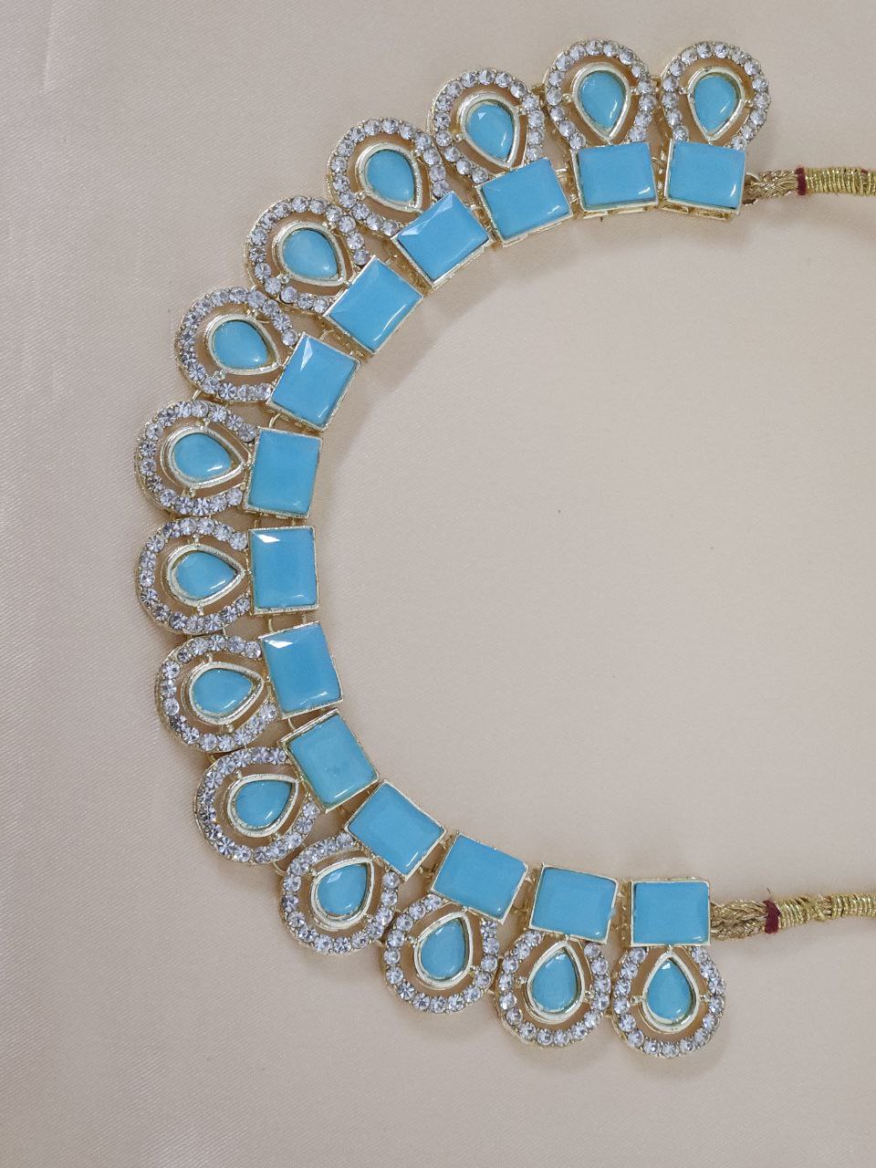 Sky Blue Stone Necklace