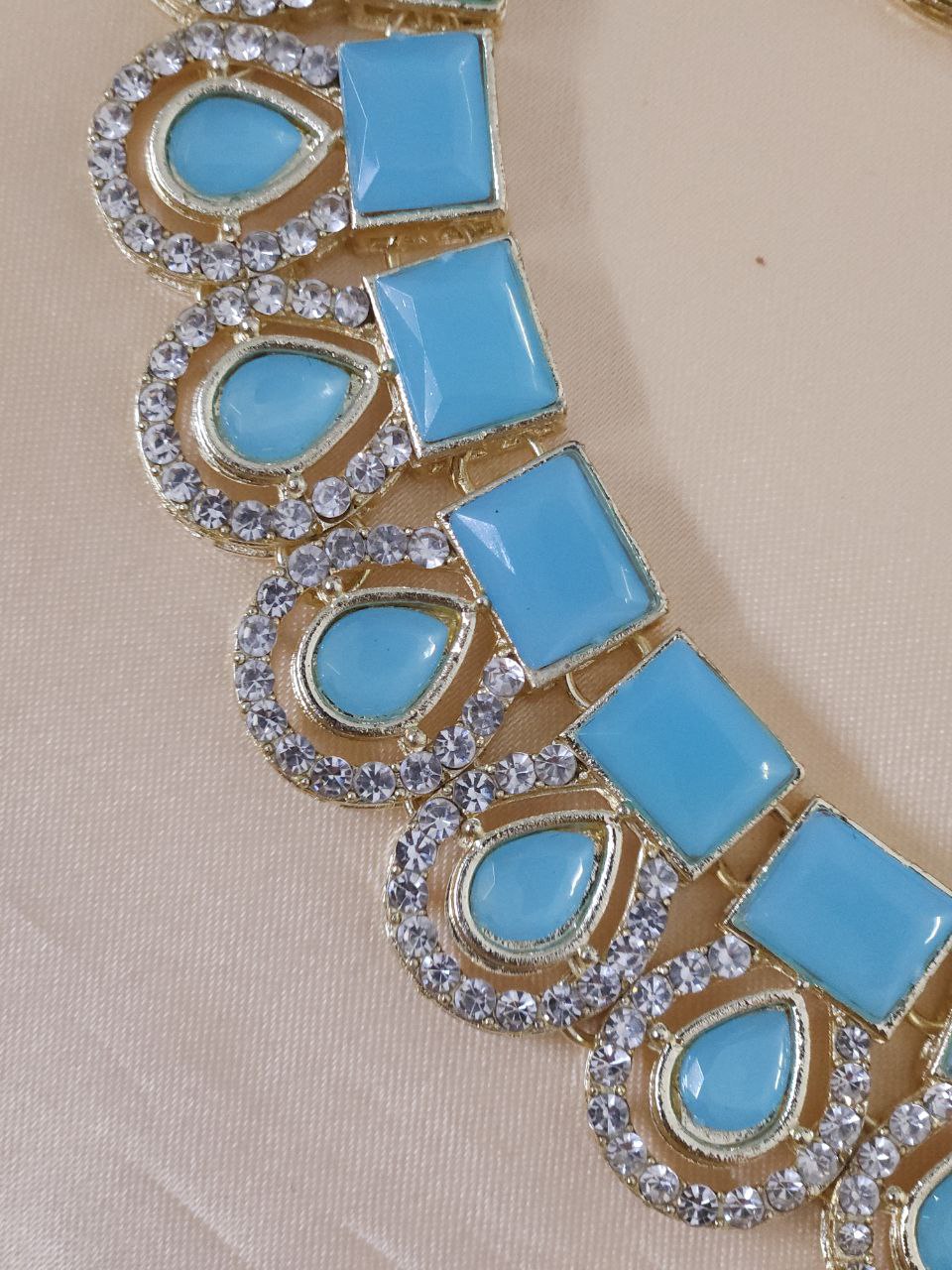 Sky Blue Stone Necklace