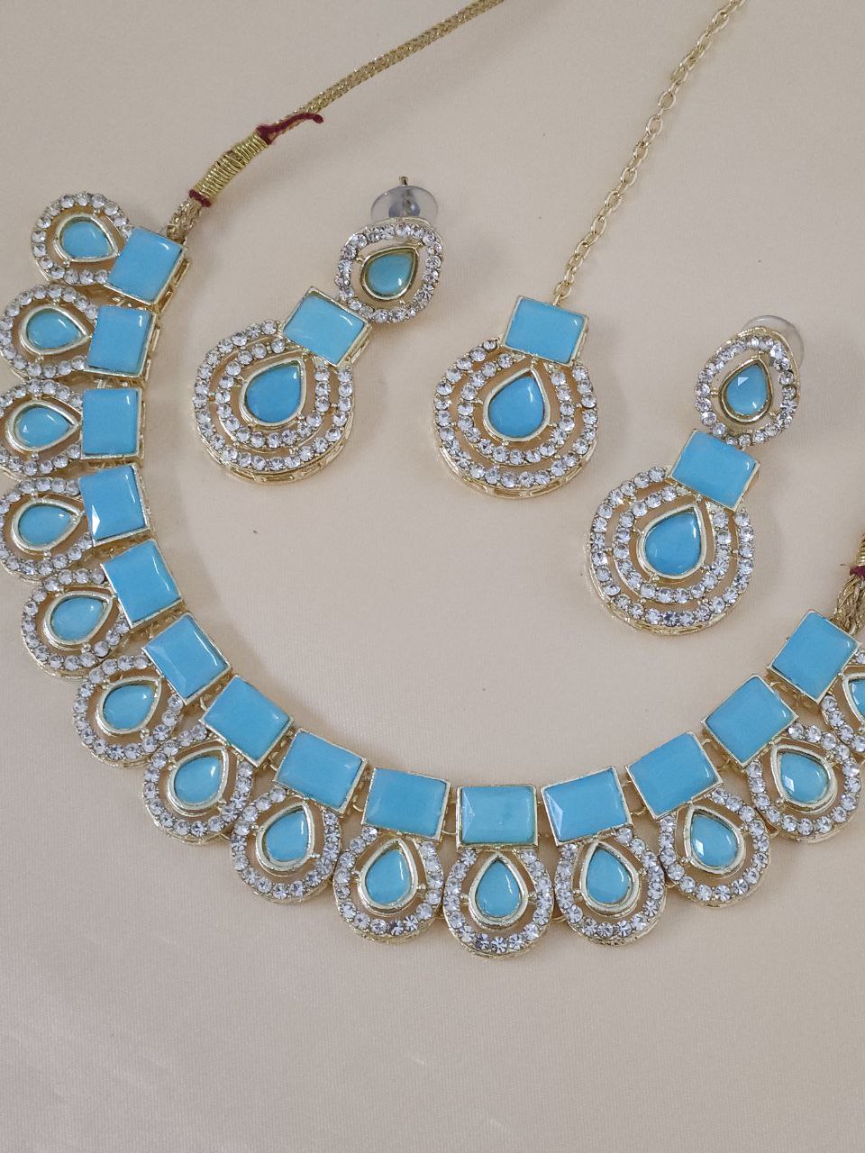 Sky Blue Stone Necklace