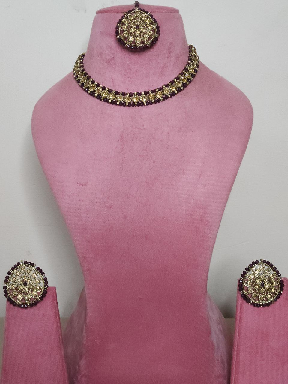 Coke-Color Hydro Beads Necklace