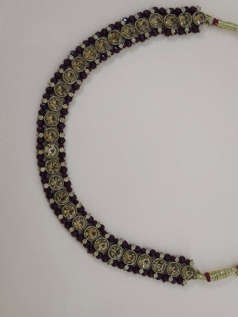 Coke-Color Hydro Beads Necklace