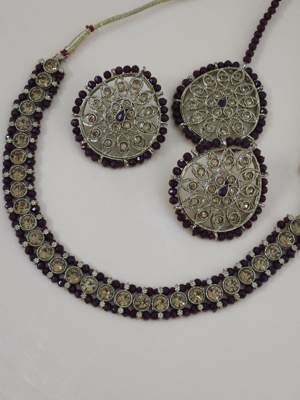 Coke-Color Hydro Beads Necklace