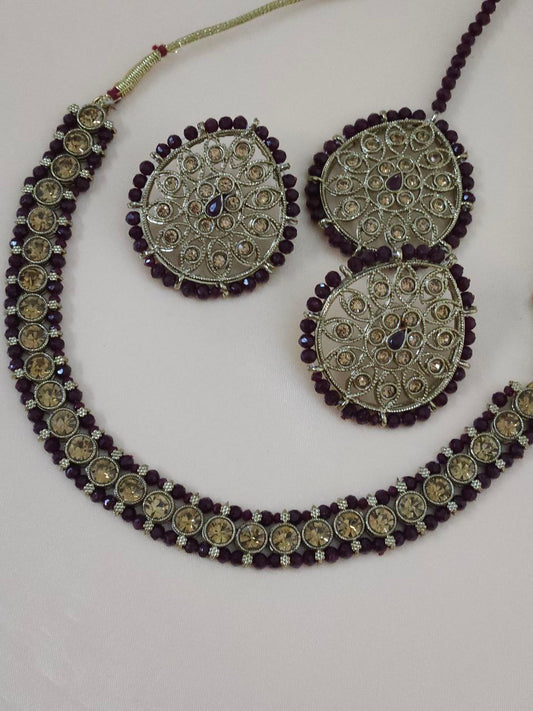 Coke-Color Hydro Beads Necklace