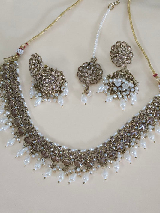 Champagne High-Quality AD Necklace