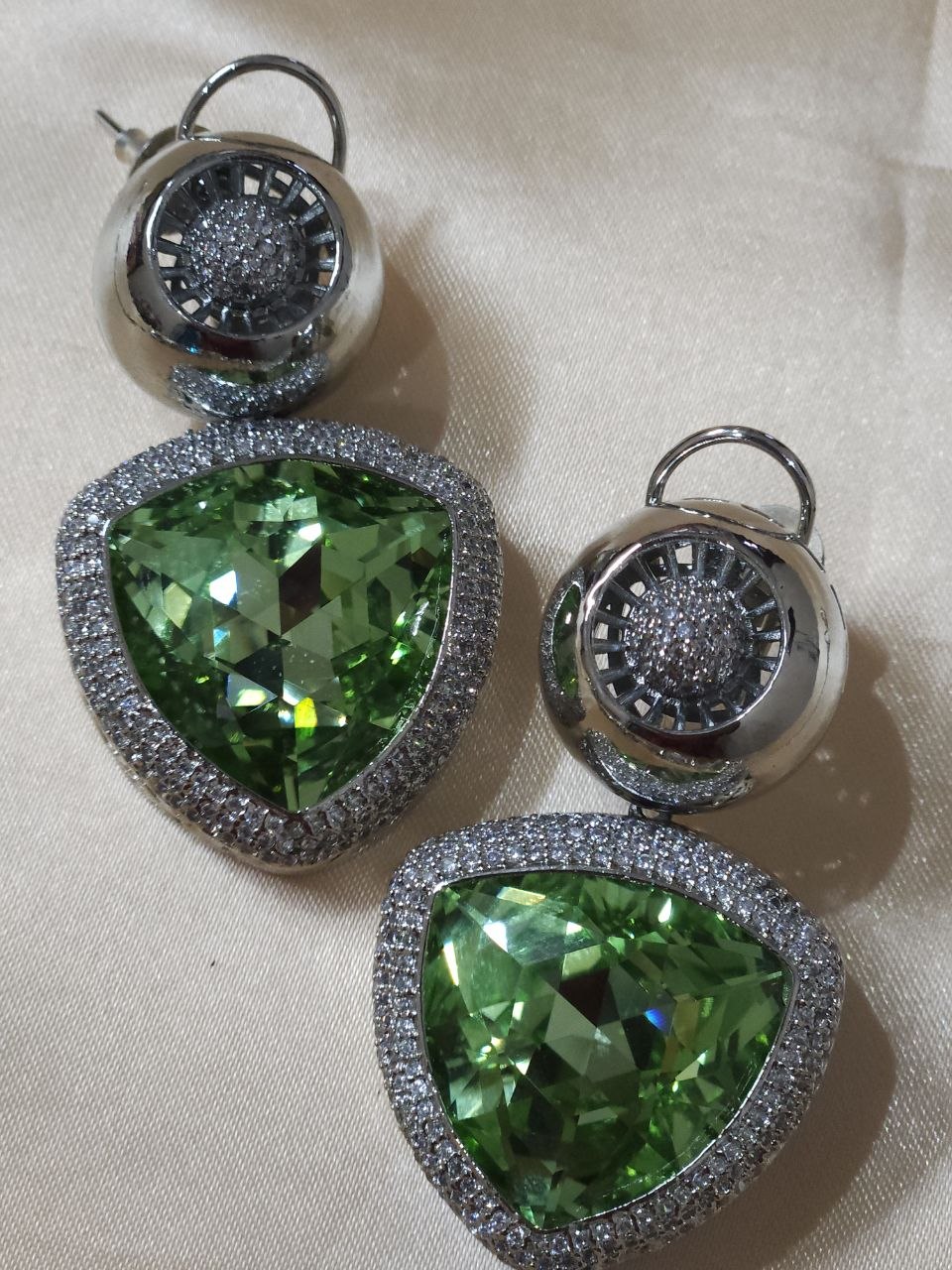 Celebrity Green Swarovski AD Necklace [Premium]