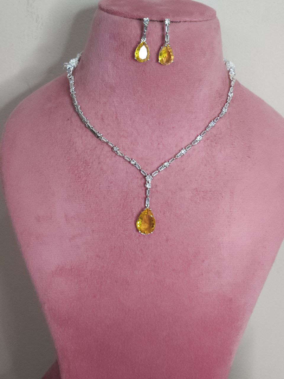 Yellow Drop Celebrity AD Necklace