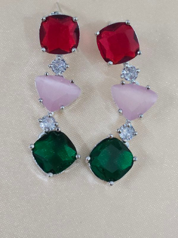 Multi Color Monalisa AD Necklace