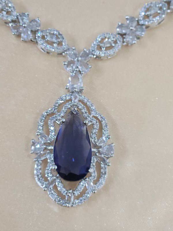 Purple Statement AD Necklace